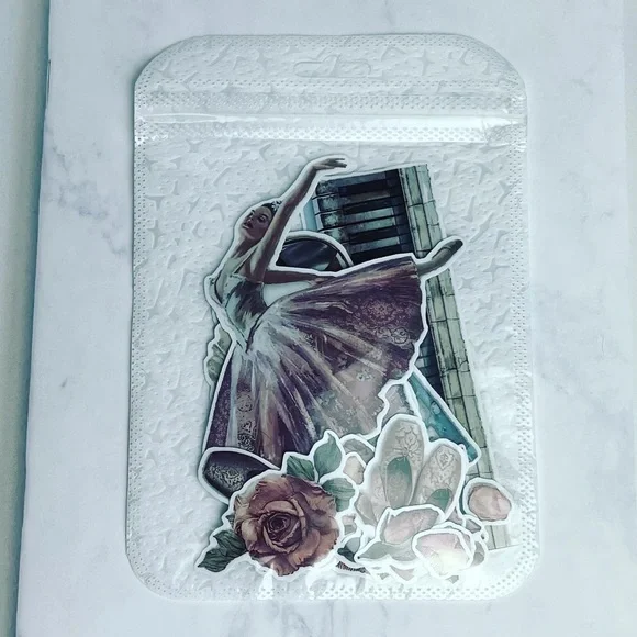 Elegant Ballet Dancer, Recital Outfits, Violin, Piano & Flowers, 34 Stickers - Picture 14 of 15